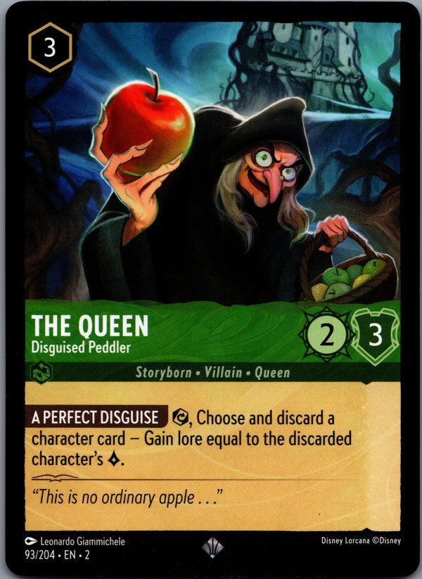 093 The Queen - Disguised Peddler Rise of the Floodborn Super Rare NM
