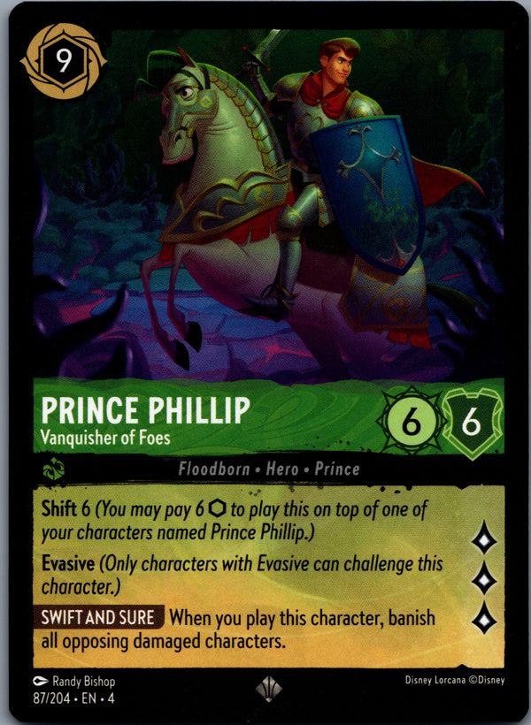 087 Prince Phillip - Vanquisher of Foes Ursula's Return Super Rare NM