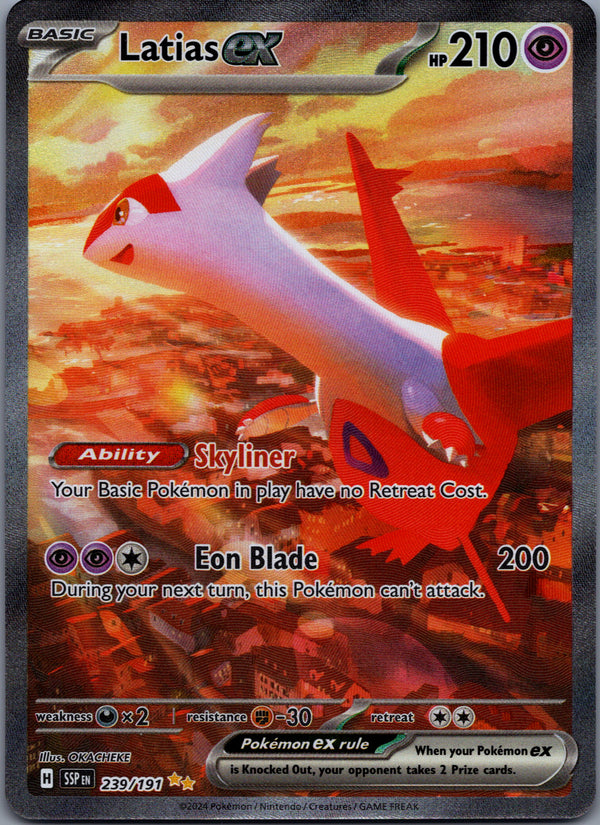 239 Latias ex Surging Sparks Special Illustration Rare Near Mint