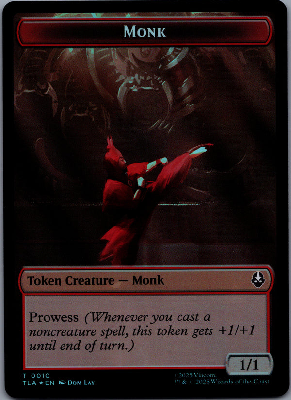 010 Monk // Food [Token Foil] Avatar The Last Airbender Mythic Rare Token Foil NM