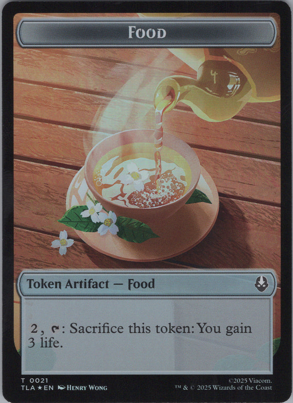 010 Monk // Food [Token Foil] Avatar The Last Airbender Mythic Rare Token Foil NM