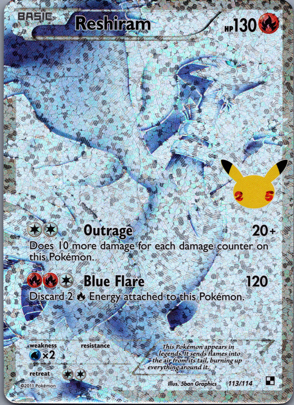 113 Reshiram Celebrations -- Near Mint