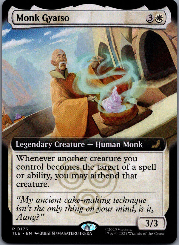 173 Monk Gyatso Avatar The Last Airbender Eternal Rare Extended Art Near Mint