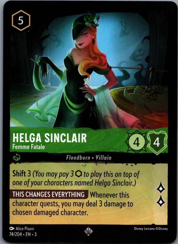 074 Helga Sinclair - Femme Fatale Into the Inklands Super Rare Near Mint