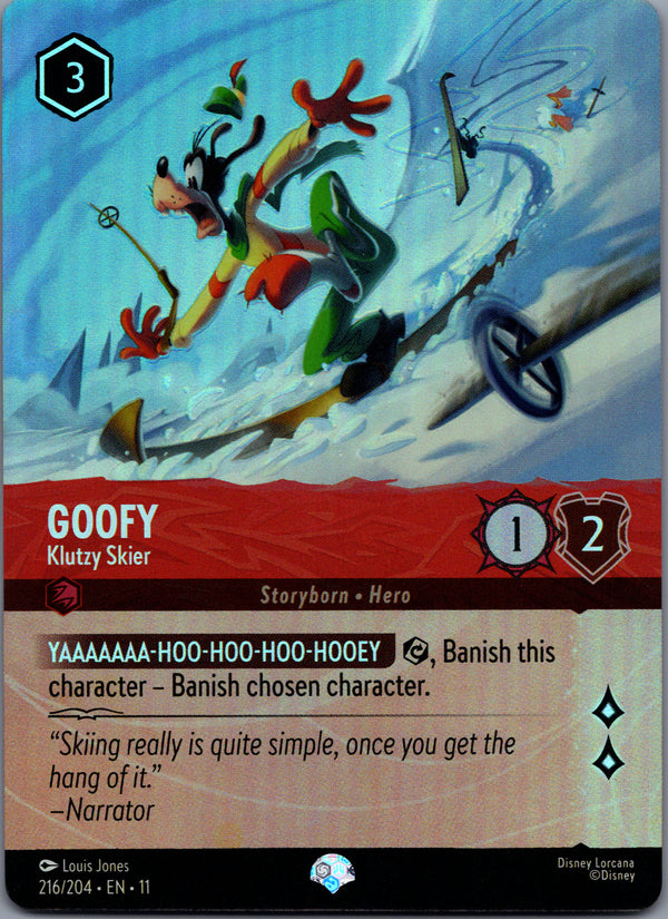 216 Goofy - Klutzy Skier Winterspell Epic Near Mint