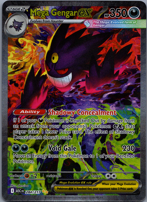 284 Mega Gengar ex Ascended Heroes Special Illustration Rare Near Mint