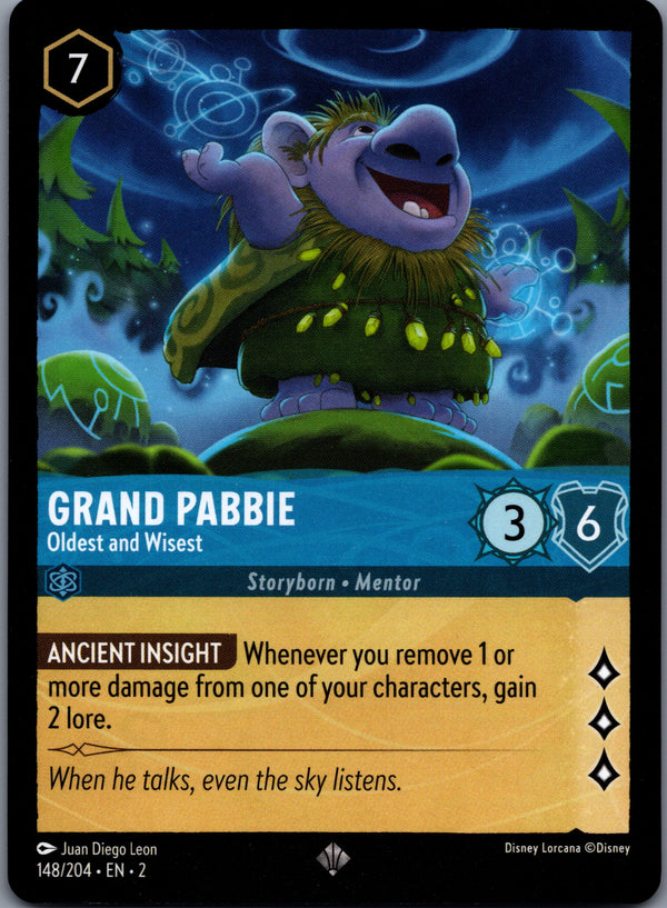 148 Grand Pabbie - Oldest and Wisest Rise of the Floodborn Super Rare NM