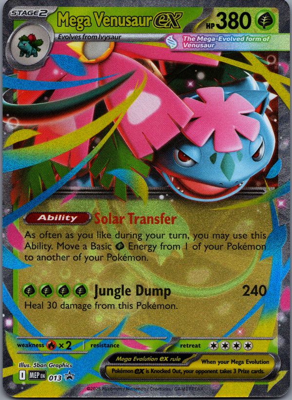 013 Mega Venusaur ex ME Black Star Promos Promo Near Mint