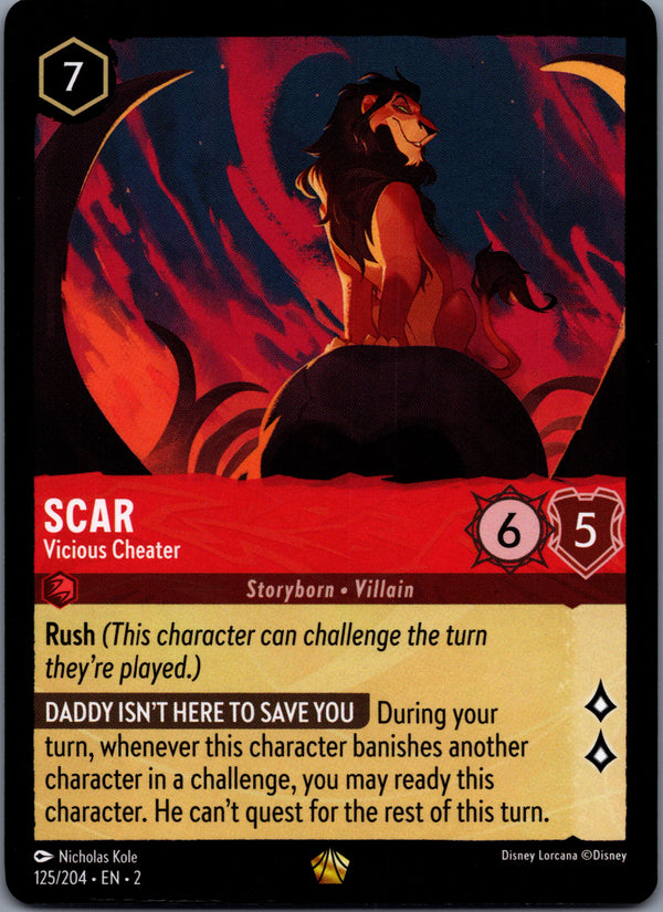 125 Scar - Vicious Cheater Rise of the Floodborn Legendary Near Mint