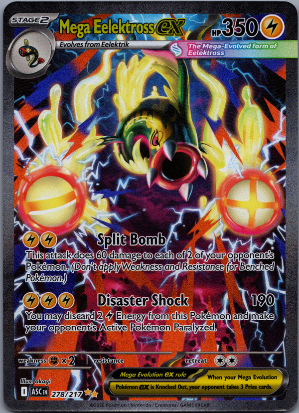 278 Mega Eelektross ex Ascended Heroes Special Illustration Rare Near Mint