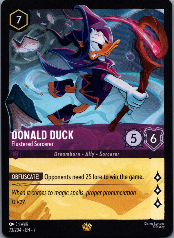 073 Donald Duck - Flustered Sorcerer Archazia's Island Legendary Near Mint
