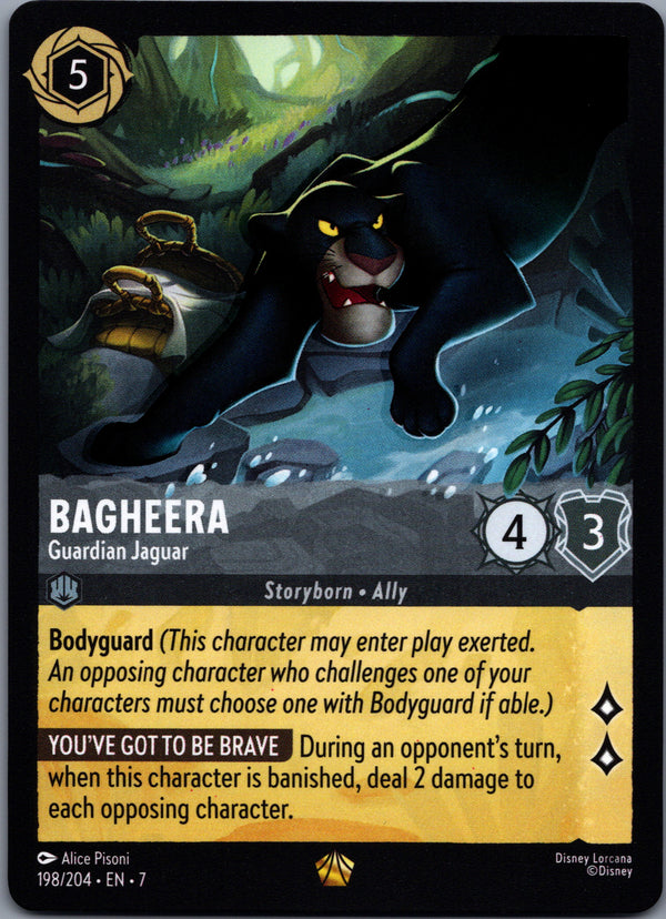 198 Bagheera - Guardian Jaguar Archazia's Island Legendary Near Mint
