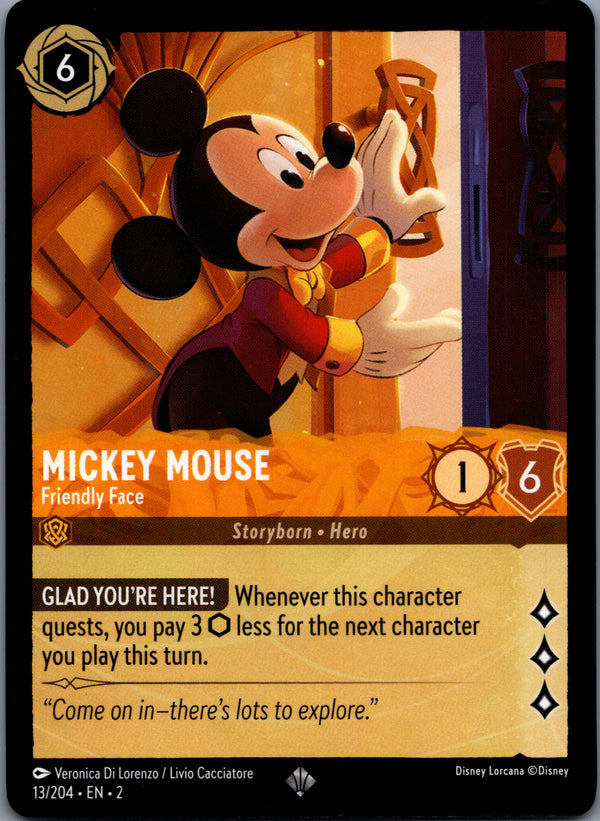 013 Mickey Mouse - Friendly Face Rise of the Floodborn Super Rare NM
