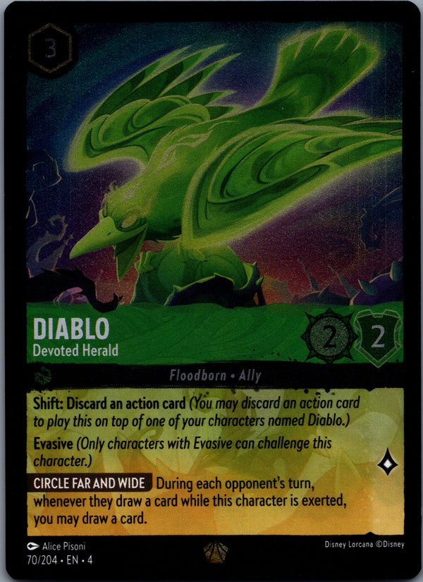 070 Diablo - Devoted Herald [Foil] Ursula's Return Legendary NM