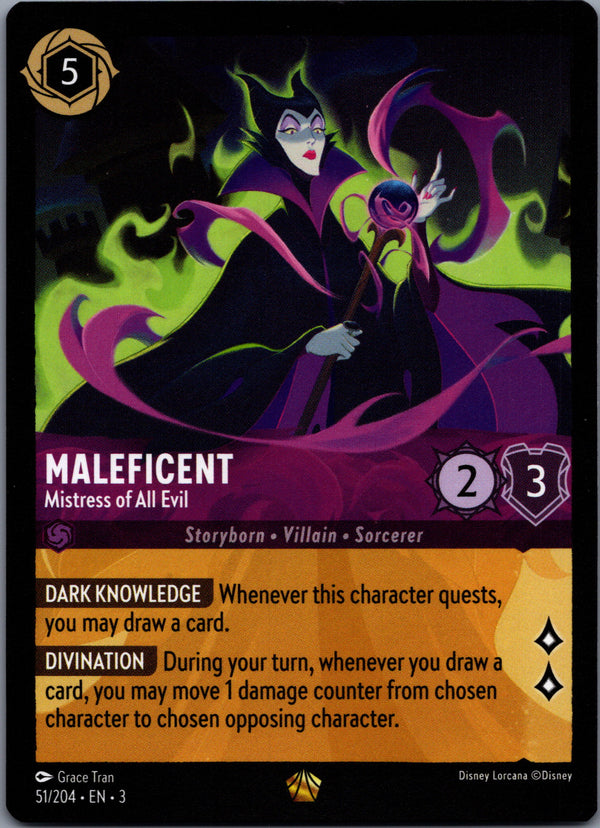 051 Maleficent - Mistress of All Evil Into the Inklands Legendary Near Mint