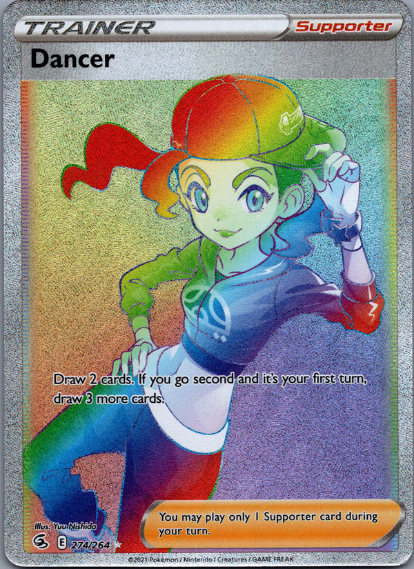 274 Dancer Fusion Strike Rare Rainbow Near Mint