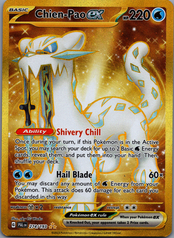 274 Chien-Pao ex Paldea Evolved Hyper Rare Near Mint