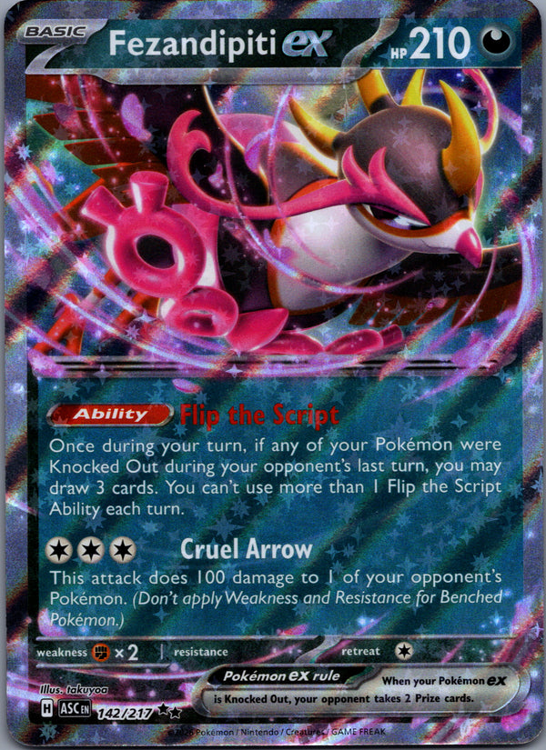 142 Fezandipiti ex Ascended Heroes Double Rare Near Mint