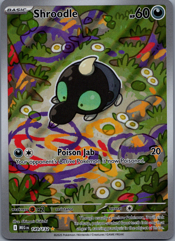 149 Shroodle Mega Evolution Illustration Rare NM