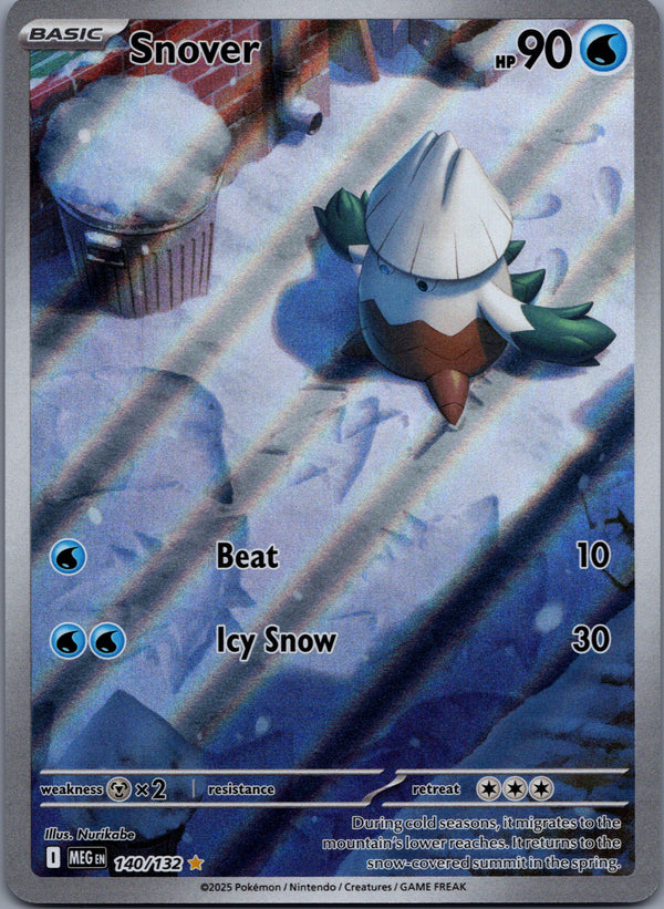 140 Snover Mega Evolution Illustration Rare NM