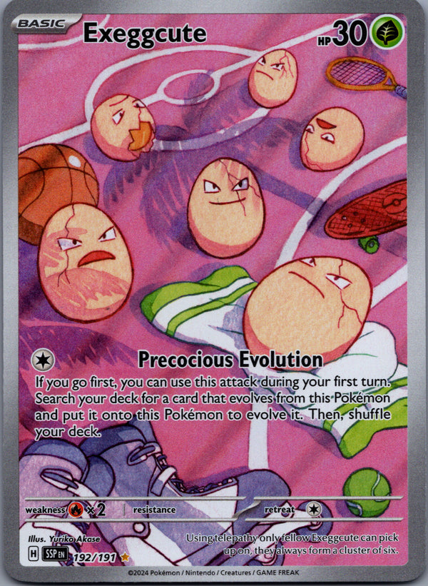 192 Exeggcute Surging Sparks Illustration Rare Near Mint