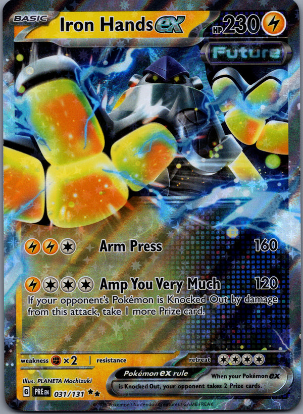 031 Iron Hands ex Prismatic Evolutions Double Rare Near Mint