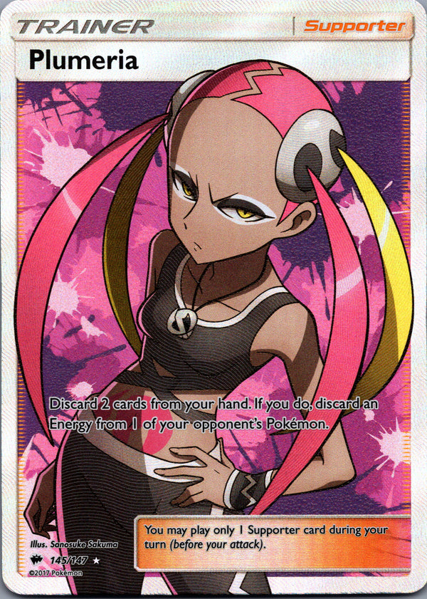145 Plumeria Burning Shadows Rare Ultra MP