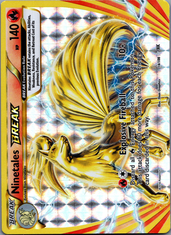 016 Ninetales BREAK Evolutions Rare BREAK LP
