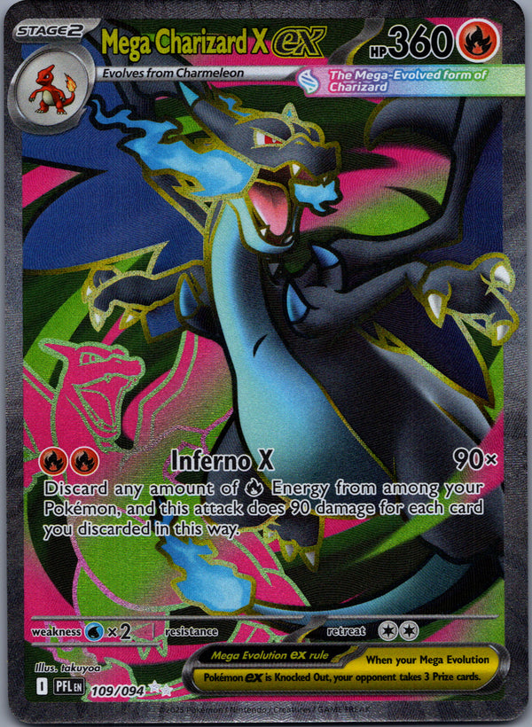 109 Mega Charizard X ex Phantasmal Flames Ultra Rare Near Mint