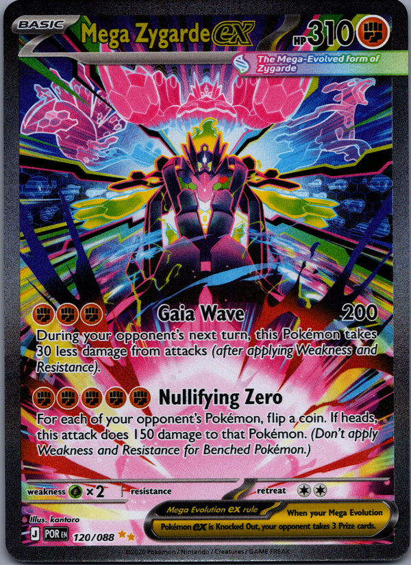 120 Mega Zygarde ex Perfect Order Special Illustration Rare Near Mint