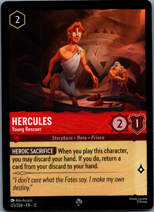 123 Hercules - Young Rescuer Wilds Unknown Super Rare NM