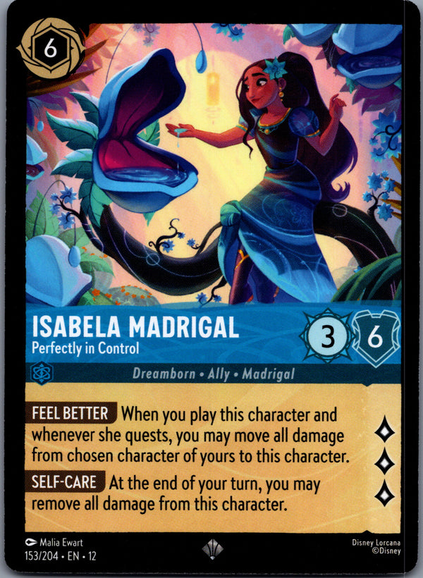 153 Isabela Madrigal - Perfectly in Control Wilds Unknown Super Rare Near Mint