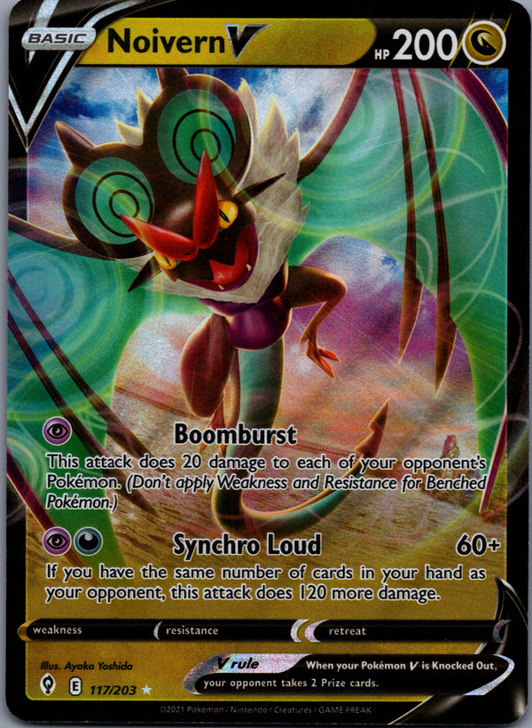 117 Noivern V Evolving Skies Holo Rare V Near Mint