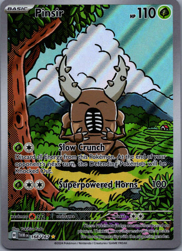 168 Pinsir Twilight Masquerade Illustration Rare Near Mint