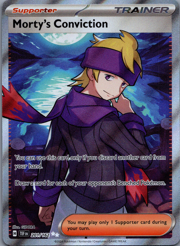 201 Morty's Conviction Temporal Forces Ultra Rare Near Mint