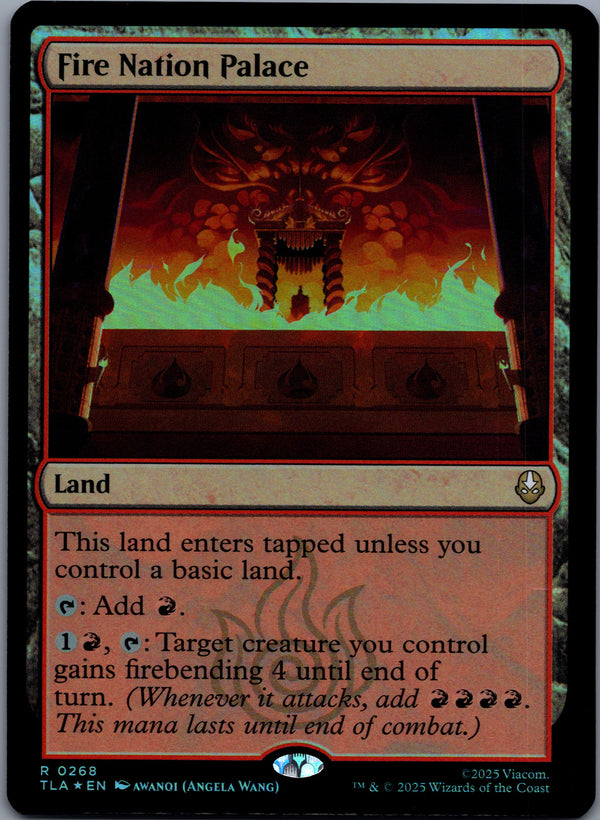268 Fire Nation Palace [Foil] Avatar The Last Airbender Rare Foil Near Mint
