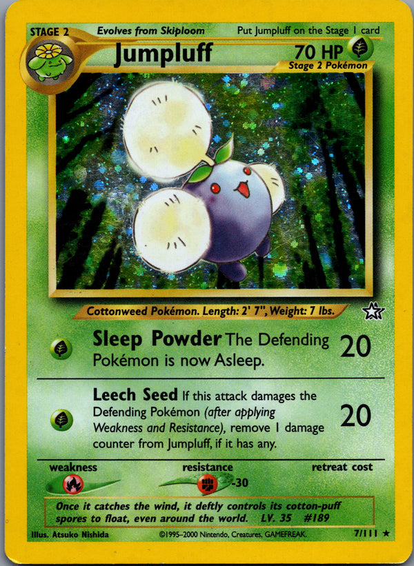 007 Jumpluff Neo Genesis Rare Holo Heavily Played