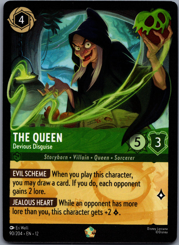 090 The Queen - Devious Disguise Wilds Unknown Legendary Near Mint