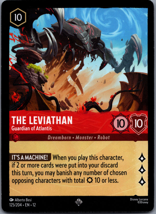 125 The Leviathan - Guardian of Atlantis Wilds Unknown Super Rare Near Mint