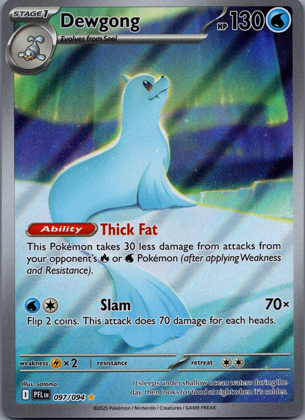 097 Dewgong Phantasmal Flames Illustration Rare Near Mint