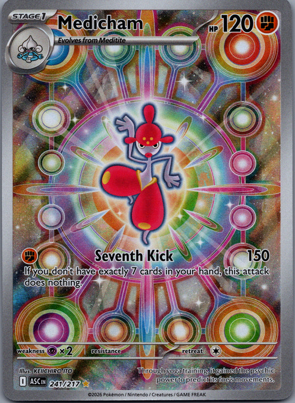241 Medicham Ascended Heroes Illustration Rare Near Mint