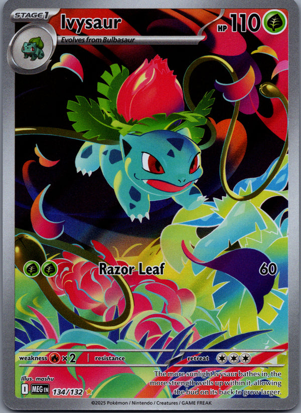 134 Ivysaur Mega Evolution Illustration Rare Near Mint