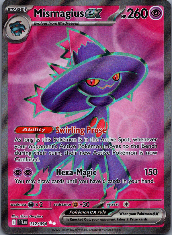 112 Mismagius ex Phantasmal Flames Ultra Rare Near Mint