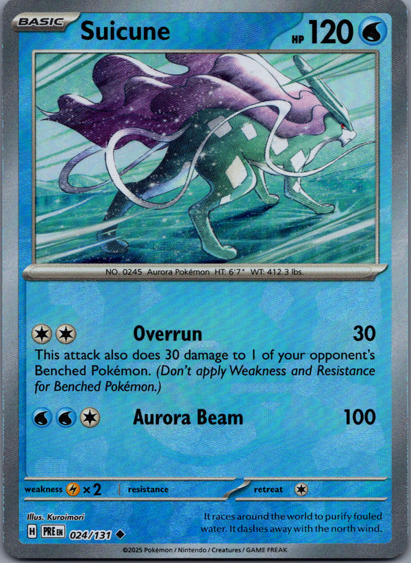 024 Suicune [Poke Ball] Prismatic Evolutions Uncommon NM