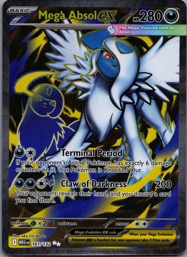 161 Mega Absol ex Mega Evolution Ultra Rare Near Mint