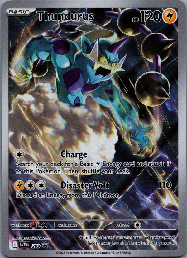 209 Thundurus SV Black Star Promos Promo Near Mint