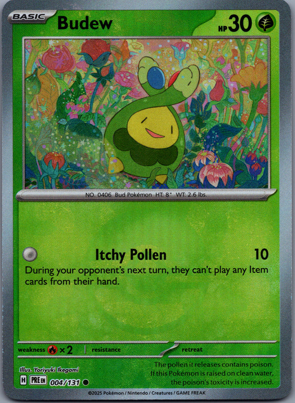 004 Budew [Poke Ball] Prismatic Evolutions Common Near Mint