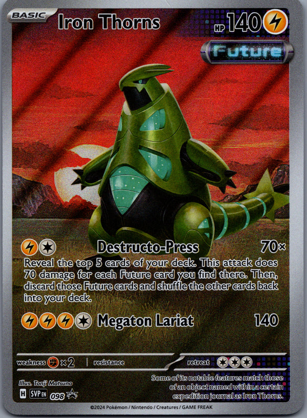 098 Iron Thorns SV Black Star Promos Promo Near Mint
