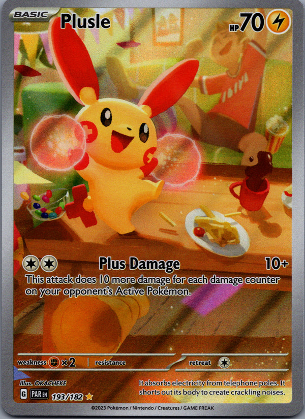 193 Plusle Paradox Rift Illustration Rare Near Mint
