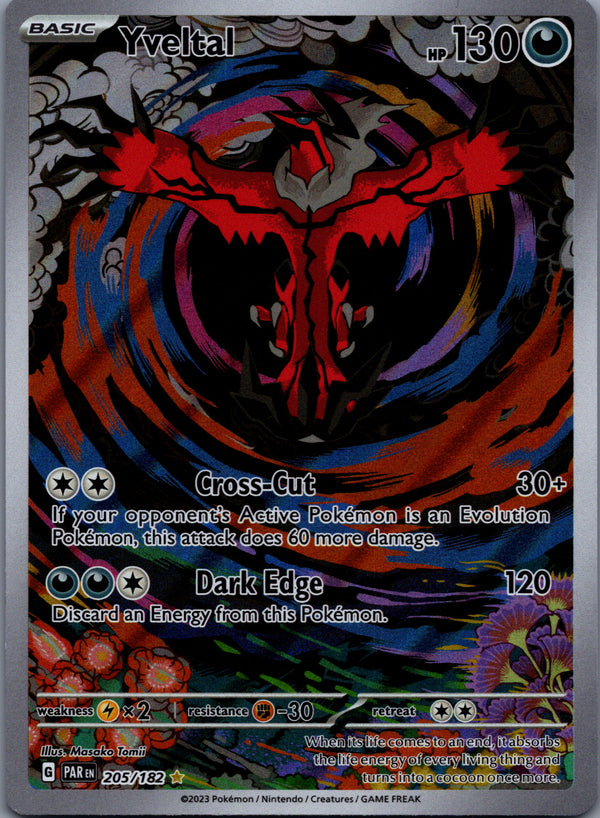205 Yveltal Paradox Rift Illustration Rare Near Mint